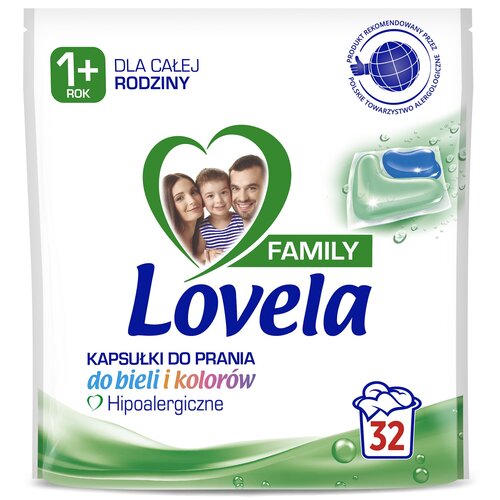 Kapsułki do prania LOVELA Family - 32 szt.