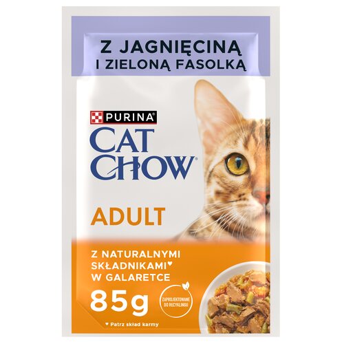 Karma dla kota CAT CHOW Adult Jagnięcina z zieloną fasolką 85 g