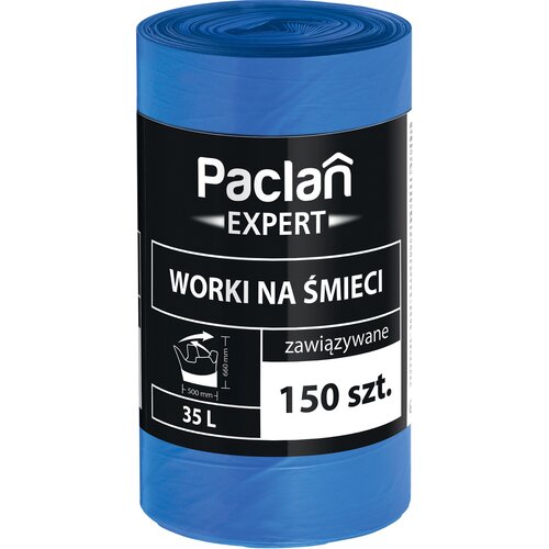 Worki na śmieci PACLAN Multitop Expert 35L (150 sztuk) Niebieski