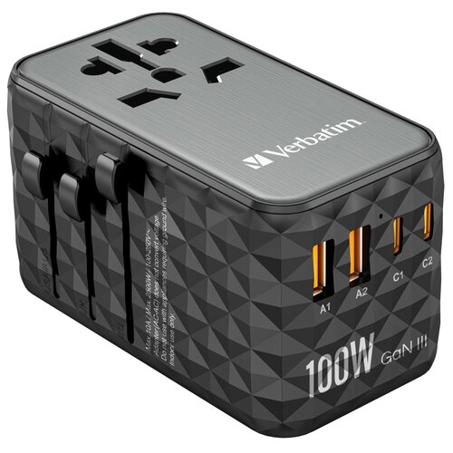 Adapter podróżny VERBATIM UTA-06 2 x USB 2 x USB-C (Globalny)
