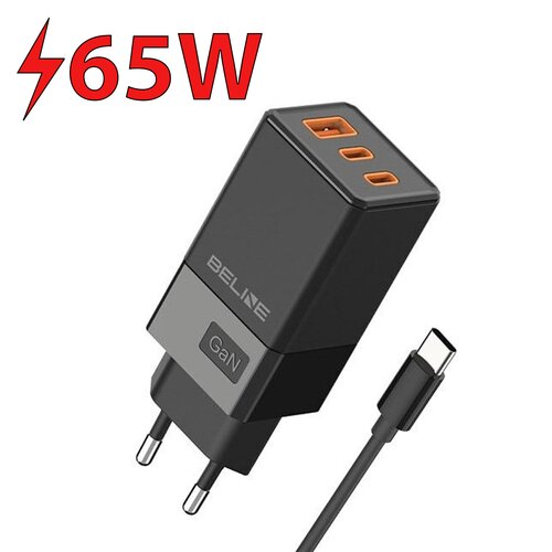 Ładowarka sieciowa BELINE BLN3CB65C GaN 65W Czarny