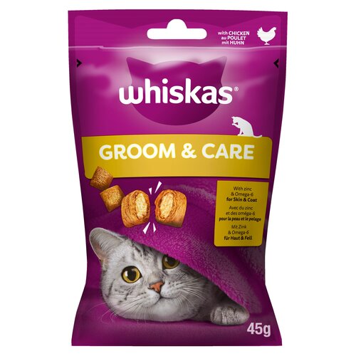 Przysmak dla kota WHISKAS Groom & Care Kurczak 45 g