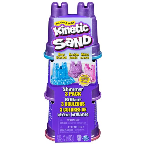 Piasek kinetyczny SPIN MASTER Kinetic Sand Zestaw z piaskiem brokatowym 6053520