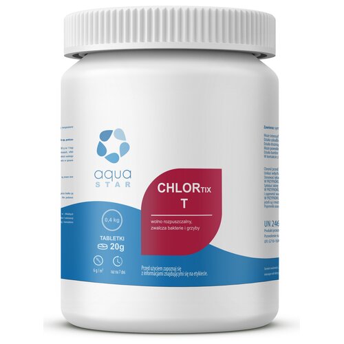 Chlor do basenu AQUASTAR Chlortix T 0.4 kg
