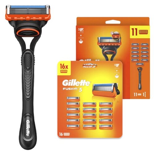 Golarka GILLETTE Fusion5 + Ostrza do golarki GILLETTE Fusion5 (27 sztuk)