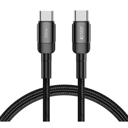 Kabel USB-C - USB-C TECH-PROTECT UltraBoost EVO PD100W/5A 1 m Czarny