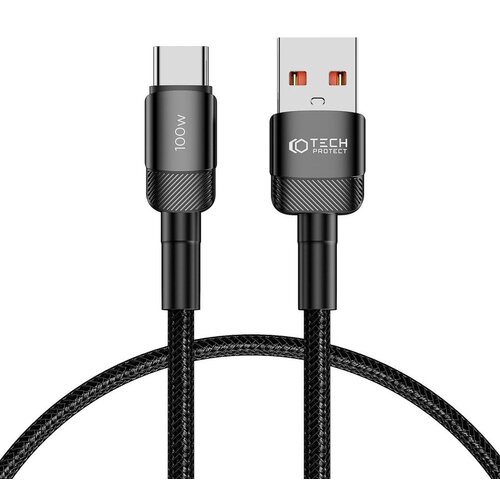 Kabel USB - USB-C TECH-PROTECT UltraBoost EVO 100W/5A 0.25 m Czarny