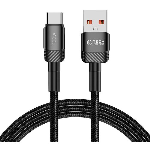 Kabel USB - USB-C TECH-PROTECT UltraBoost EVO 100W/5A 2 m Czarny