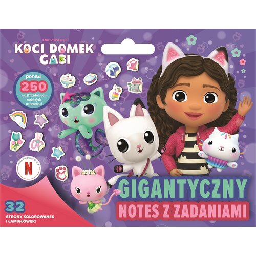 Kolorowanka Koci Domek Gabi Gigantyczny notes z zadaniami (miękka okładka)