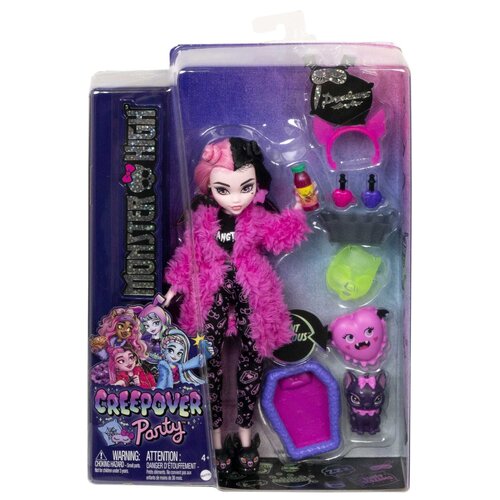 Lalka MONSTER HIGH Piżama Party Draculaura HKY66