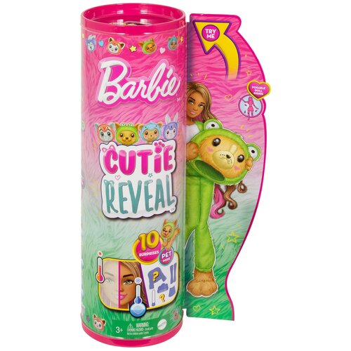 Lalka Barbie Cutie Reveal Piesek-Żaba HRK24