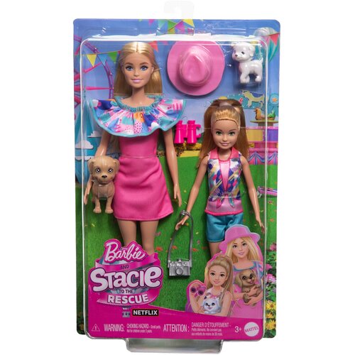 Lalka Barbie Stacie i Barbie na ratunek HRM09