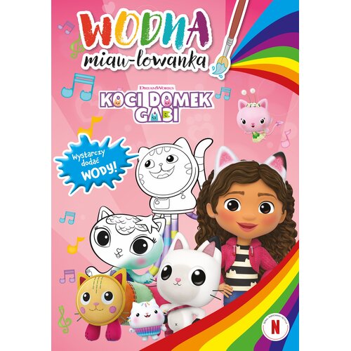 Kolorowanka Koci Domek Gabi Wodna miau-lowanka