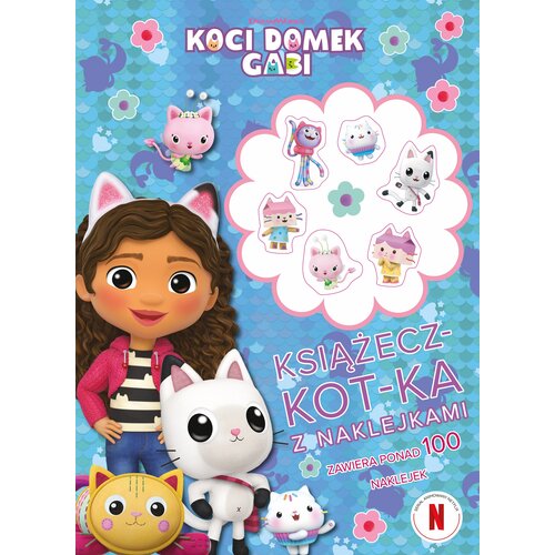 Kolorowanka Koci Domek Gabi Książecz-kot-ka z naklejkami