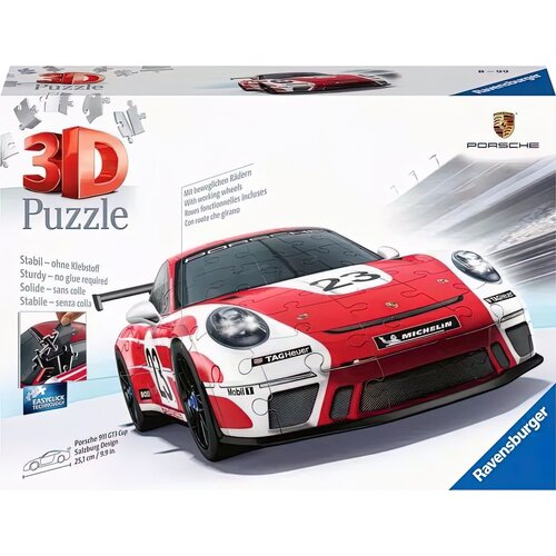 Puzzle 3D RAVENSBURGER Porsche 911 GT3 Cup Salzburg Design 11558 (108 elementów)