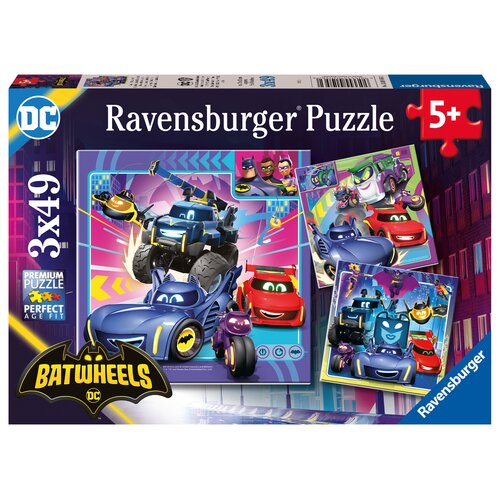 Puzzle RAVENSBURGER Batwheels 3w1 12001056 (147 elementów)