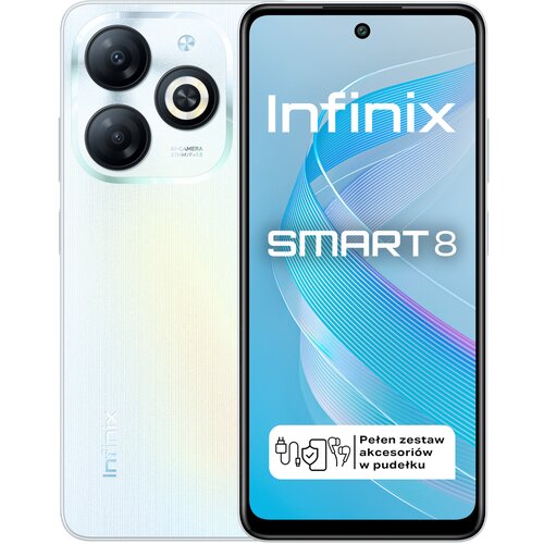 Smartfon INFINIX Smart 8 3/64GB 6.6" 90Hz Biały