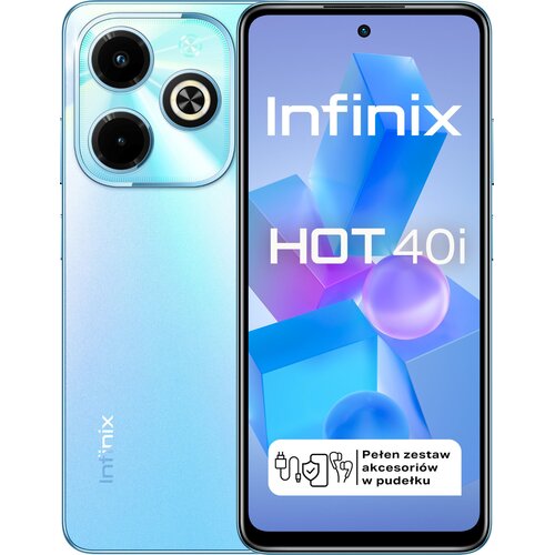 Smartfon INFINIX Hot 40i 4/128GB 6.56" 90Hz Niebieski