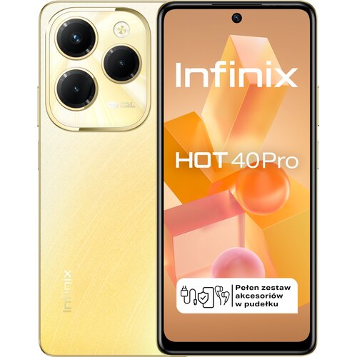 Smartfon INFINIX Hot 40 Pro 8/256GB 6.78" 120Hz Złoty X6837