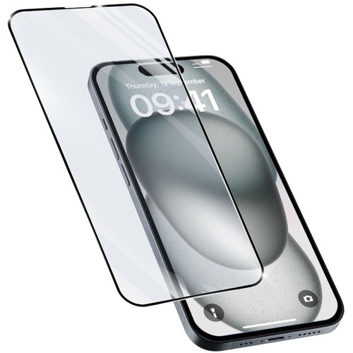Szkło hartowane CELLULARLINE Impact Glass Capsule do Apple iPhone 15 Plus/15 Pro Max Czarny