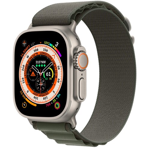 U Pasek do Apple Watch (44/45/49mm) L Zielony