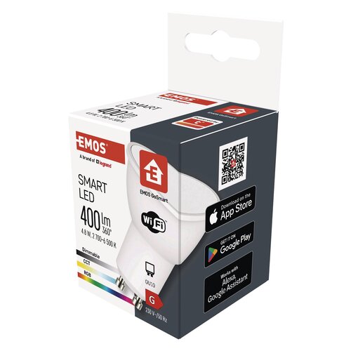 Inteligentna żarówka LED EMOS GoSmart ZQW832R 4.8W GU10 Wi-Fi