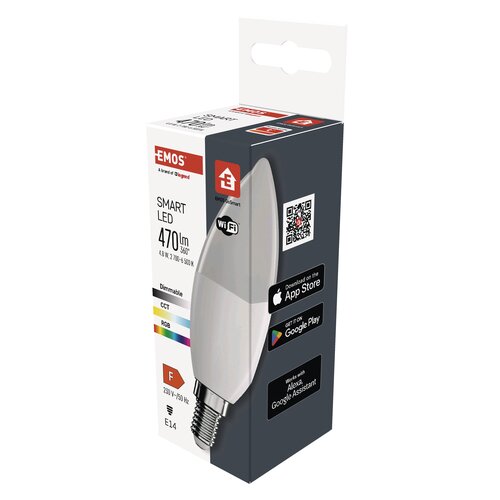 Inteligentna żarówka LED EMOS GoSmart ZQW322R 4.8W E14 Wi-Fi