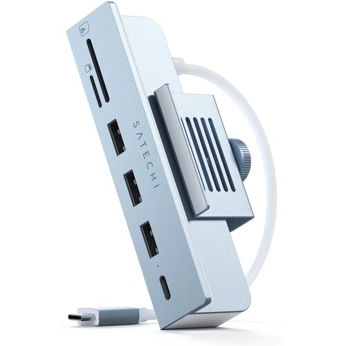 Hub SATECHI ST-UCICHB USB Typu C, Pasywny Niebieski