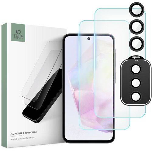 Szkło hartowane TECH-PROTECT Supreme Set do Samsung Galaxy A35 5G