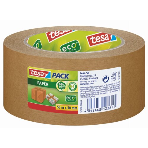 Taśma pakowa TESA Eco Logo 57180 Brązowy (50 m)