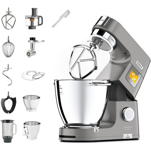 Robot kuchenny planetarny KENWOOD KWL90.594.SI Titanium Chef Patissier XL 1400W (2 MISY W ZESTAWIE)