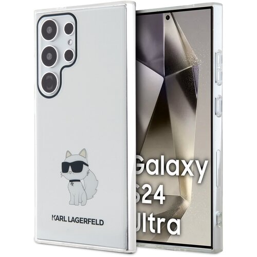 Etui KARL LAGERFELD Ikonik Choupette do Samsung Galaxy S24 Ultra Transparentny