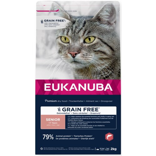 Karma dla kota EUKANUBA Grain Free Senior Łosoś 2 kg
