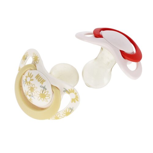 Smoczek NUK Star 6-18 m Żółty Czerwony (2 sztuki)