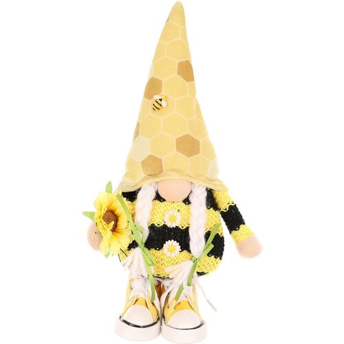 Skrzat wielkanocny SASKA GARDEN Gnom Pszczółka w trampkach 25 cm