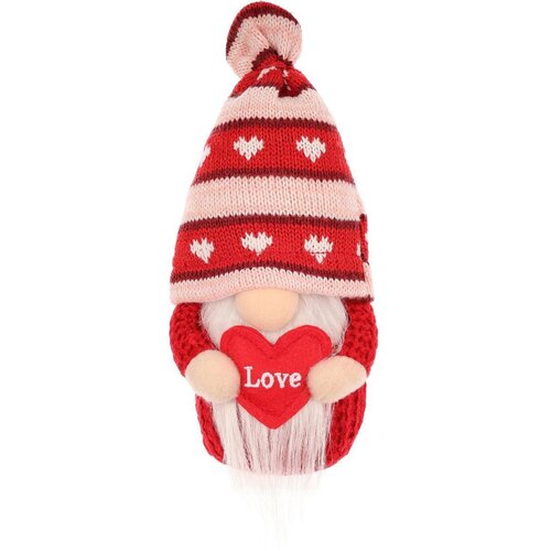 Skrzat SASKA GARDEN Gnom z sercem Love 19 cm