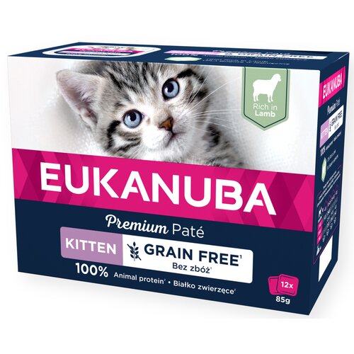 Karma dla kota EUKANUBA Adult Grain Free Jagnięcina (12 x 85 g)