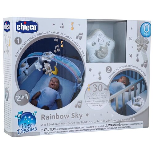 Panel na łóżeczko CHICCO First Dreams Rainbow Sky 00010473100000 Różowy