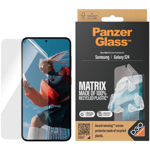 Szkło hartowane PANZERGLASS Ultra-Wide Fit do Samsung Galaxy S24 z aplikatorem