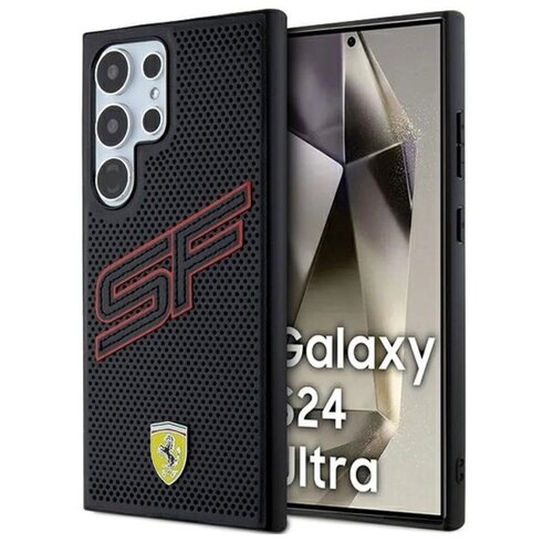 Etui FERRARI Big SF Perforated do Samsung Galaxy S24 Ultra Czarny