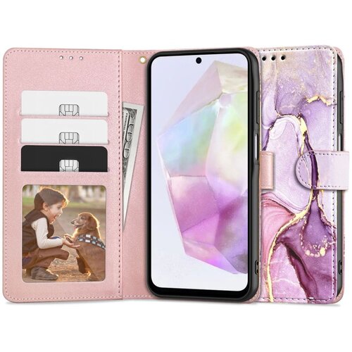 Etui TECH-PROTECT Wallet do Samsung Galaxy A35 5G Marble