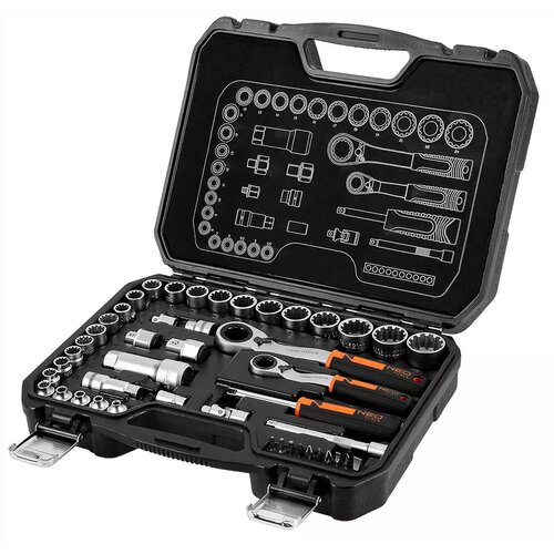 Zestaw kluczy nasadowych NEO TOOLS 10-019 (46 elementów)