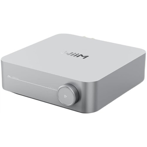 Wzmacniacz WiiM AMP Srebrny, HDMI ARC, Streamer, Wi-Fi, DLNA, AirPlay2, Dwukierunkowy BT, Chromecast, Spotify
