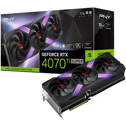 Karta graficzna PNY GeForce RTX 4070 Ti Super XLR8 Gaming Verto EPIC-X RGB OC 16GB DLSS 3