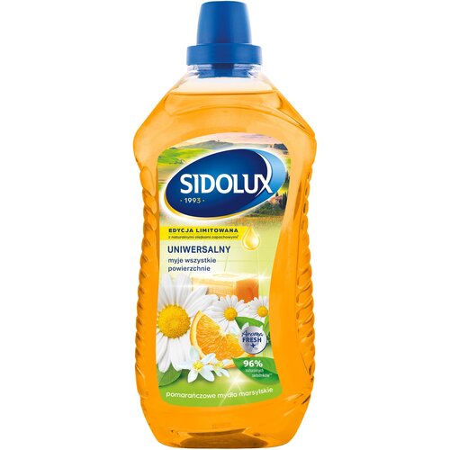 Płyn do mycia podłóg SIDOLUX Pomarańczowe Mydło Marsylskie 1000 ml