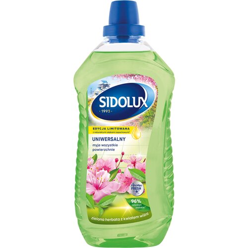 Płyn do mycia podłóg SIDOLUX Zielona Herbata z Kwiatem Wiśni 1000 ml