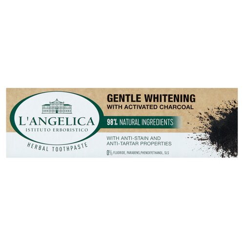 Pasta do zębów L'ANGELICA Łagodnie wybielajaca z aktywnym węglem 75 ml