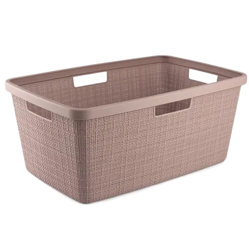 Kosz na pranie CURVER Jute 46L Różowy