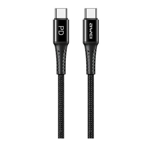 Kabel USB-C - USB-C AWEI CL-111T 1m Czarny