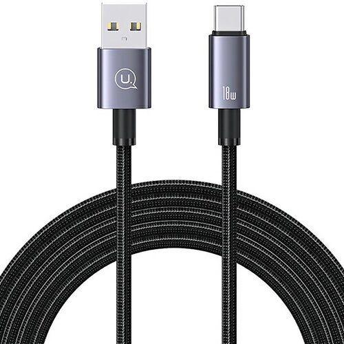 Kabel USB - USB-C USAMS SJ666USB01 3A 2 m Fast Charging Stalowy